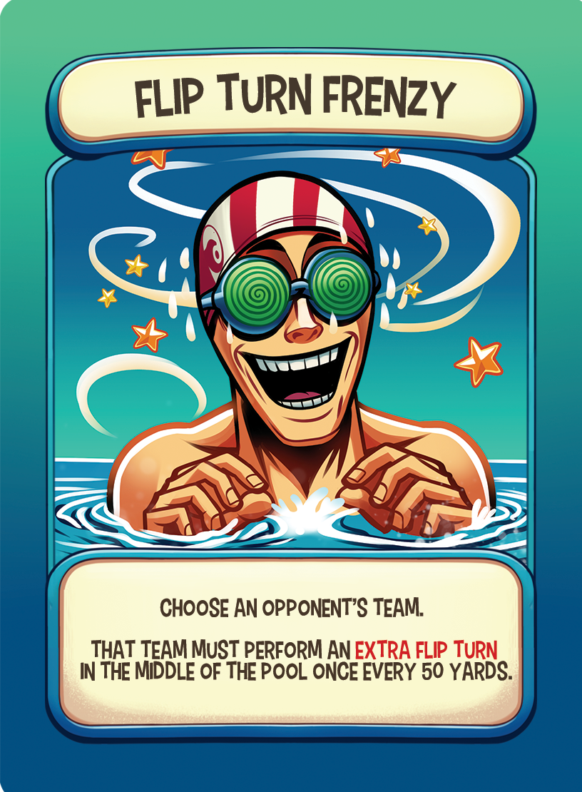 Flip Turn Frenzy action card